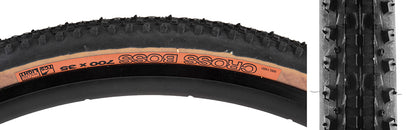 Neumático WTB Cross Boss - 700 x 35 TCS Tubeless plegable negro/bronceado ligero de rodadura rápida