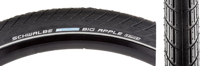 Schwalbe Big Apple Tire - 26 x 2.15 Clincher Wire Black K-Guard SBC