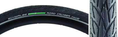 Neumático Schwalbe Road Cruiser - 700 x 45 Clincher Wire Black K-Guard Green