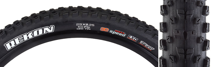 Neumático Maxxis Rekon - 29 x 2,25 sin cámara, plegable, negro, 3C MaxxSpeed ​​EXO