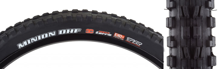 Neumático Maxxis Minion DHF - 29 x 2,5 sin cámara plegable BLK 3C Maxx Terra EXO+ Wide Trail
