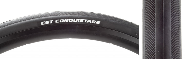 Neumático CST Caldera - 700 x 25 Clincher Wire Negro