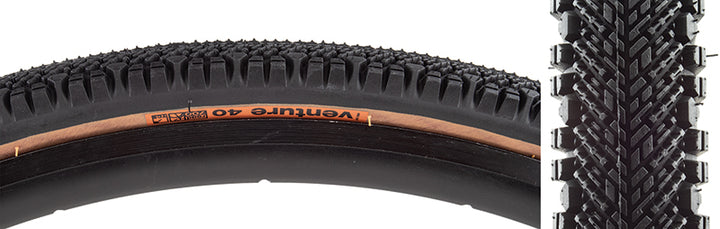 Neumático WTB Venture - 700 x 40 TCS sin cámara plegable negro/bronceado