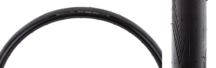 Neumático Schwalbe One - 700 x 25 Clincher plegable BLK Performance Line RaceGuard Addix E-25