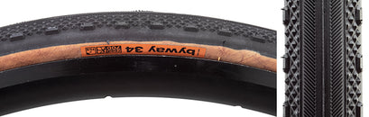 Neumático de carretera WTB Byway 700x34C plegable sin cámara, doble DNA Road TCS 60TPI, color Tanwall