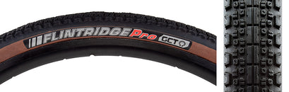 Neumático Kenda Flintridge Pro - 700 x 40 sin cámara, plegable, con flancos de color café, 120 tpi, GCT