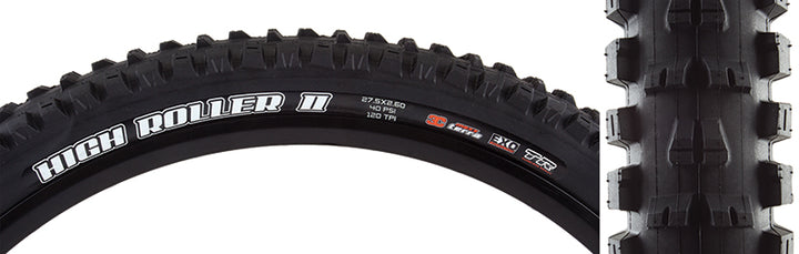 Neumático Maxxis High Roller II - 27,5 x 2,6 sin cámara plegable BLK 3C MaxxTerra EXO Wide Trail