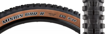 Neumático Maxxis Minion DHR II - 27,5 x 2,4 sin cámara plegable BLK/Dark Tan Dual EXO Wide Trail