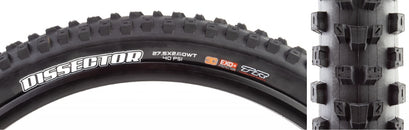 Neumático Maxxis Dissector - 27,5 x 2,6 sin cámara plegable BLK 3C Maxx Terra EXO+ Wide Trail