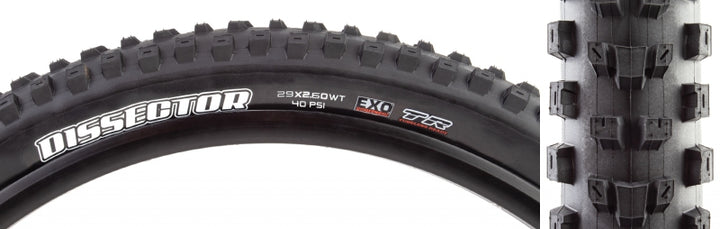 Neumático Maxxis Dissector - 29 x 2.6 Tubeless Plegable Negro Dual EXO Wide Trail
