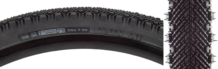Neumático WTB Venture - 700 x 40 TCS Tubeless Plegable Negro Ligero Rodamiento Rápido SG2
