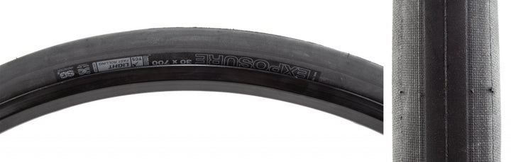 Neumático WTB Exposure - 700 x 30 TCS Tubeless plegable negro, ligero/de rodadura rápida, doble DNA SG2