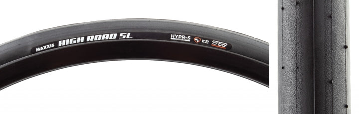 Neumático Maxxis High Road SL - 700 x 25 Tubeless Plegable BLK HYPR-S K2 Protección ONE70