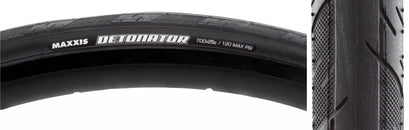 Maxxis Detonator Tire - 700 x 25 Clincher Wire Black