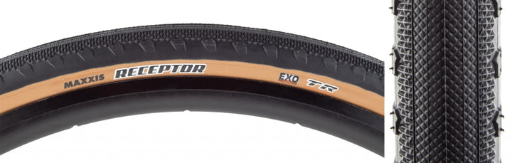 Neumático Maxxis Receptor - 650b x 47 Tubeless Plegable Negro/Bronceado Oscuro Dual EXO