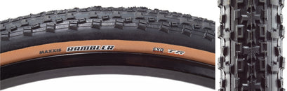 Neumático Maxxis Rambler - 700 x 45 sin cámara plegable negro/bronceado doble EXO