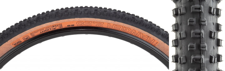 Neumático WTB Ranger - 29 x 2,25 TCS Tubeless plegable negro/bronceado ligero/rodamiento rápido Dual DNA SG2