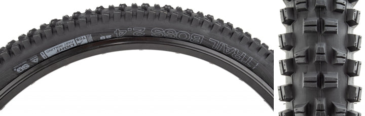 Neumático WTB Trail Boss - 29 x 2,4 TCS Tubeless plegable negro, ligero/de rodadura rápida, doble DNA SG2