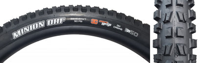 Maxxis Minion DHF Tire - 29 x 2.50 Tubeless Folding BLK 3CG DH Wide Trail E-50
