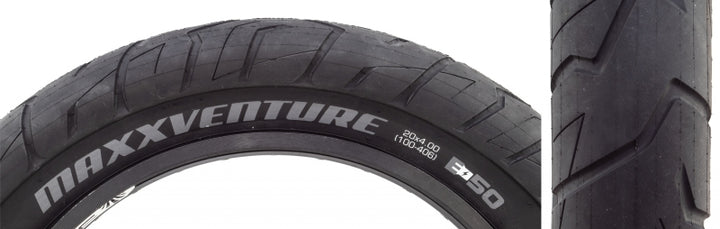 Neumático Maxxis MaxxVenture - 20 x 4.00 Clincher Wire Negro para bicicleta eléctrica E-50
