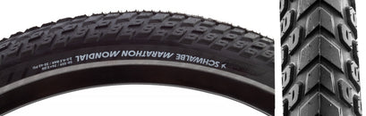 Neumático Schwalbe Marathon Mondial - 26 x 2.00 Clincher Wire BLK/Reflective Performance Line RaceGuard Double Defense Addix