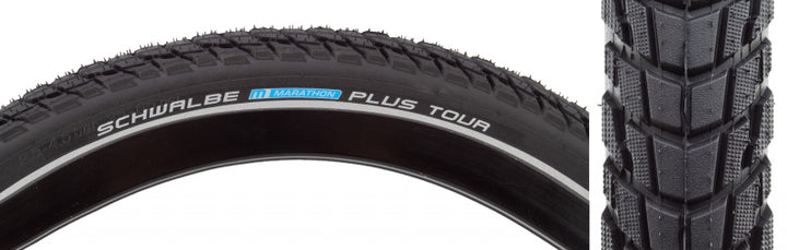 Neumático Schwalbe Marathon Plus Tour - 700 x 35 Clincher Wire BLK/Reflective Performance Line SmartGuard Addix E-50