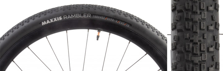 Neumático Maxxis Rambler - 700 x 45 Tubeless Plegable Negro HYPR-X EXO