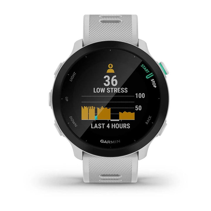 Garmin Forerunner 55 GPS Smartwatch - Whitestone