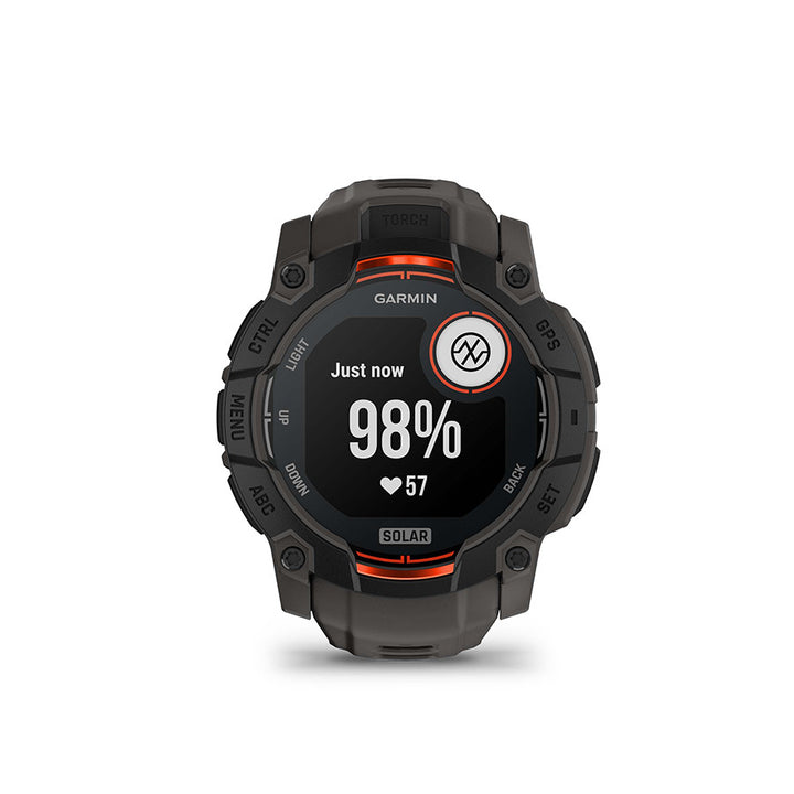 Reloj inteligente con GPS Garmin Instinct 3 - 50 mm, color negro solar/carbón