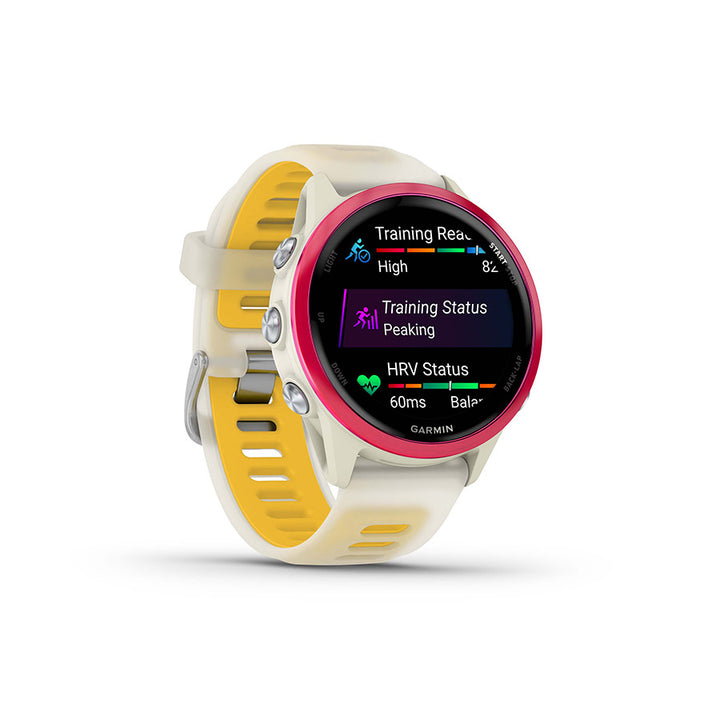 Garmin Forerunner 570 Smartwatch - 42mm Bone/Translucent Bone/Mango