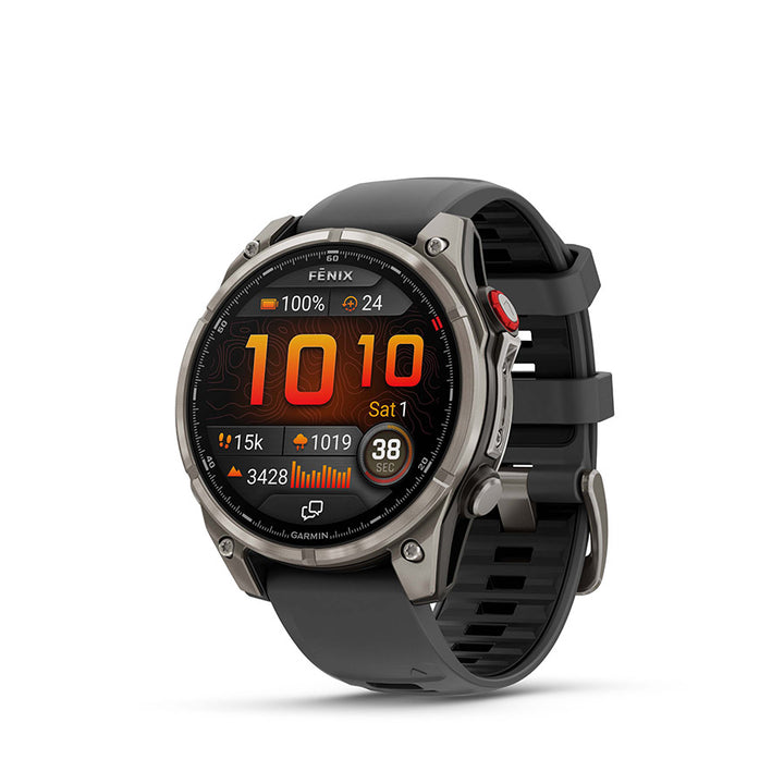 Garmin fenix 8 Pro 47 mm AMOLED Sapphire Smartwatch - Grey/Black