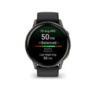 Garmin Venu 4 45mm - Slate/Black Silicone