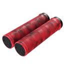 Puños de bloqueo individuales Truvativ Descendant de 133 mm, color rojo/rojo sangre, par