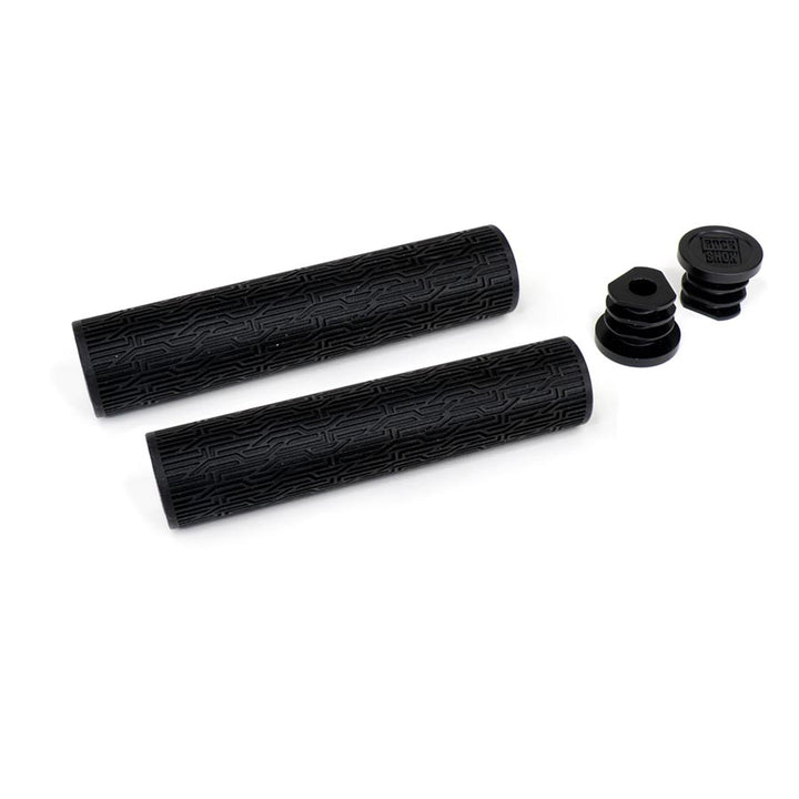 Puños texturizados RockShox Slip-On de 135 mm, color negro, par