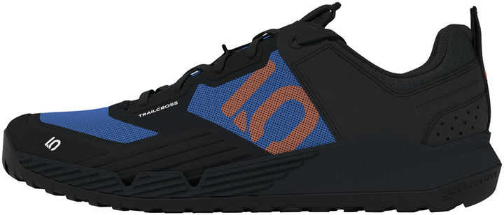 Five Ten Trailcross XT Flat Shoes - Men's Core Black/Pure Orange/Ray Blue 14
