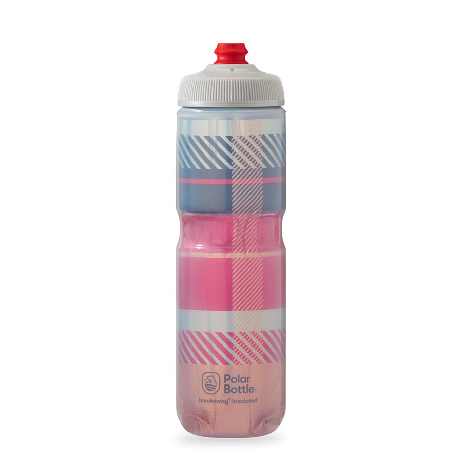 Botella de agua térmica Polar/Hydrapak Breakaway de 710 ml (24 oz), color rojo/naranja