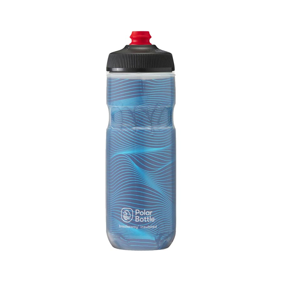 Botella de agua térmica Polar/Hydrapak Breakaway de 591 ml (20 oz), color azul noche
