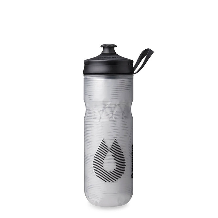 Botella de agua térmica Hydrapak Polar Sport Pulse - 20 oz, color blanco