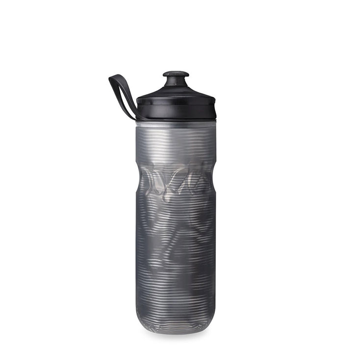 Botella de agua con aislamiento Hydrapak Polar Sport Pulse - 20 oz, color negro