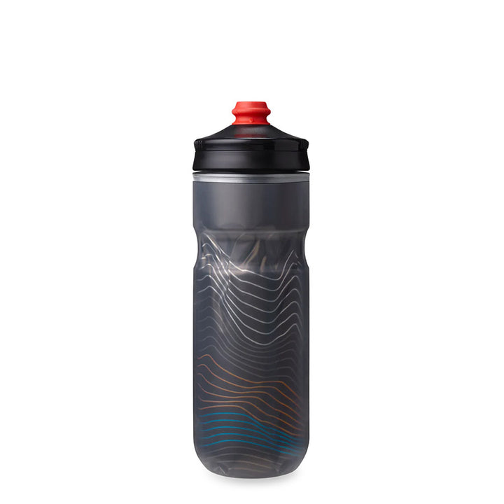 Botella de agua térmica Hydrapak Polar Surge Ascent - 20 oz, color negro