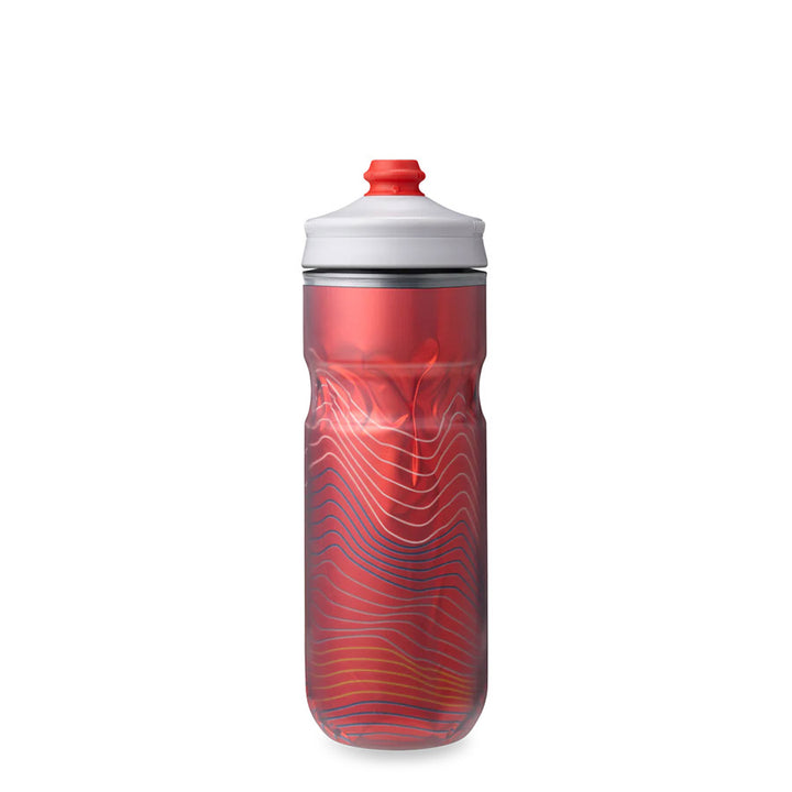 Botella de agua térmica Hydrapak Polar Surge Ascent - 20 oz, color rojo