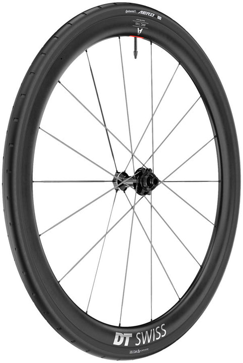 DT Swiss ARC 1100 Spline CS 38 Front Wheel - 700 12 x 100mm Center-Lock BLK WTS w/Aero 111 Tire