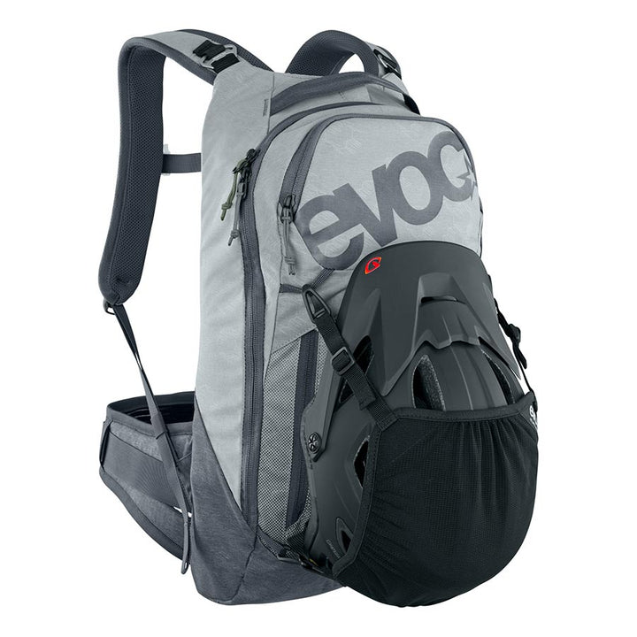 Mochila protectora EVOC Trail Pro 10 de 10 l, color gris piedra/carbono, talla pequeña