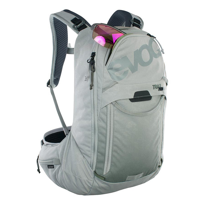 Mochila protectora EVOC Trail Pro SF 12 de 12 l, color piedra XS