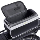 Bolsa de manillar Delta Hybrid Handlebar/Trunk Pack de 6,75 l, color negro y plateado