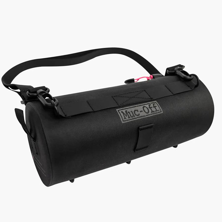 Bolsa para barra Muc-Off Explorer de 2,4 l, color negro y rosa
