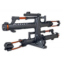 Portabicicletas de enganche Kuat NV 2.0 - Receptor de 1-1/4" para 2 bicicletas, color gris metalizado/naranja