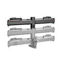 Portabicicletas de enganche Piston Pro X - Luces LED para una bicicleta, enchufe de 4 pines, color gris Kashima