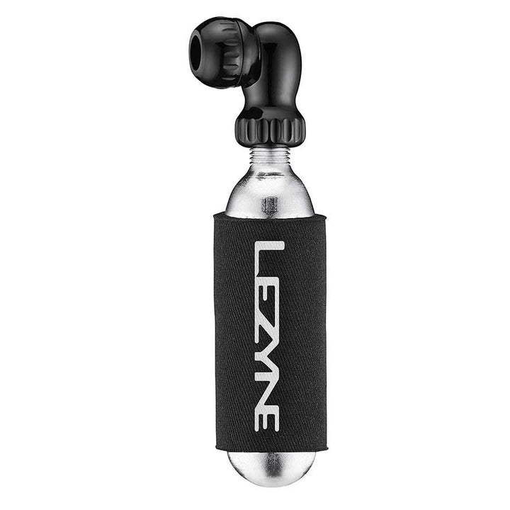 Inflador de CO2 Lezyne Twin Speed ​​Drive con cartucho de 16 g, color negro