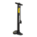 Bomba de pie Topeak Joeblow Urban Ex - Barril de acero/Base de plástico, 3,5" de montaje en base, manómetro, 120 psi/8 bar, Smarthead, negro/arena